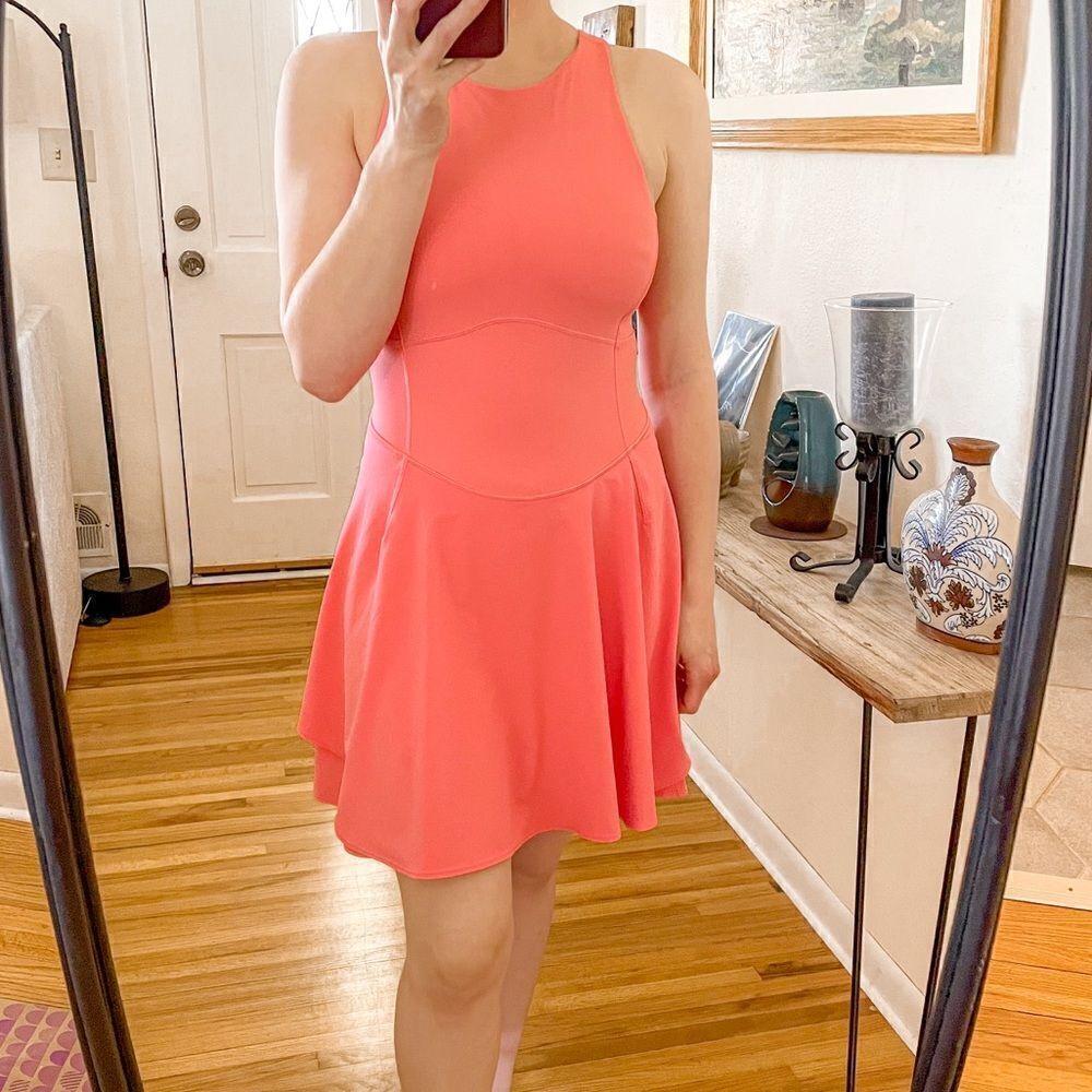 Lululemon Court Crush Tennis Dress in Raspberry Cream